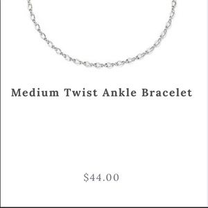 Medium Twist Ankle Bracelet